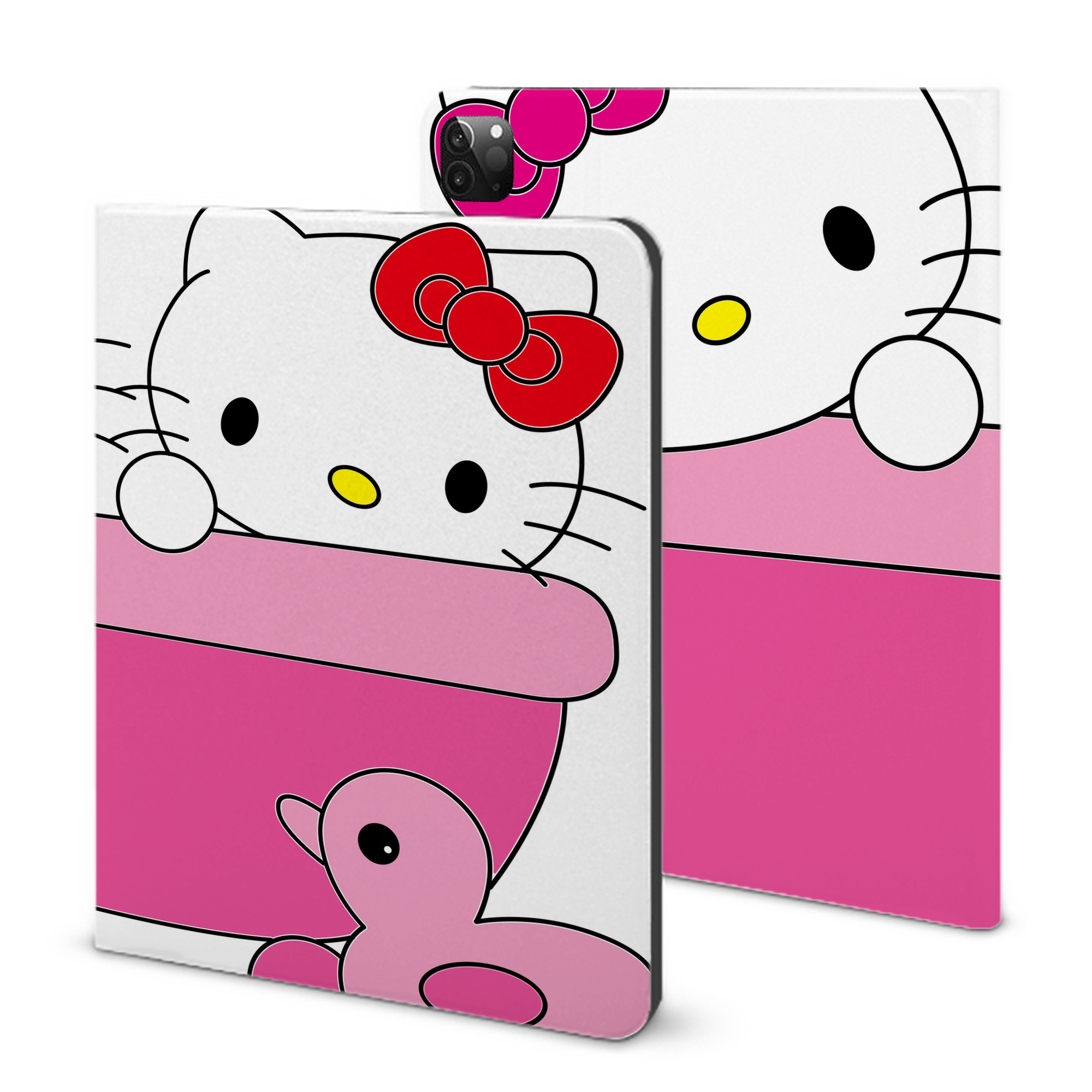 （画像用） Hello Kitty ハローキティ IPadケース ペンホルダー付き ブックスタイルデザイン